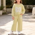 thumbnail image 6 of LvhaoGJOB Little Kids Girls Sweatshirt and Pants Outfit Set - Multi-Pocket, Fleece Lined, 6 of 8