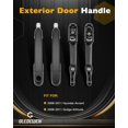 thumbnail image 2 of HUGFEGWE Exterior Door Handle Set (4CPS), Compatible with 2006-2011 Hyundai Accent, Dodge Attitude | Outside Front & Rear Driver & Passenger Side| Replace# 80700, 80699, 80701, 80702, Outer, 2 of 7