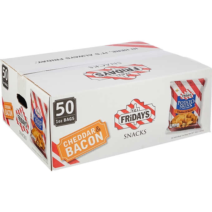 T G I Friday S Potato Skins Cheddar Bacon 1 0 Oz 50 Ct Walmart Com Walmart Com