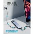 thumbnail image 6 of Duomigo USB C Hub Ethernet,4K USB C To HDTV Hub,8 IN1 Type C Adapter,Dock Dongle Compatible, 6 of 6