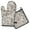 Sunflower, variant on Black Sunflower Kitchen Oven Mitt and Pot Holder Sets 2 Pcs for Baking, Cooking and Grilling, Heat Resistant Up To 392 °F