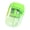 Green, variant on Dual-Hole Pencil Sharpener, Manual Pencil Sharpeners with Clear Case, Double Holes Pencils Sharpen Tool for Holiday Gifts, Classroom Rewards, Office Supplies