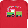 thumbnail image 4 of Inktastic Valentine Heart Train Boys or Girls Long Sleeve Toddler T-Shirt, 4 of 5