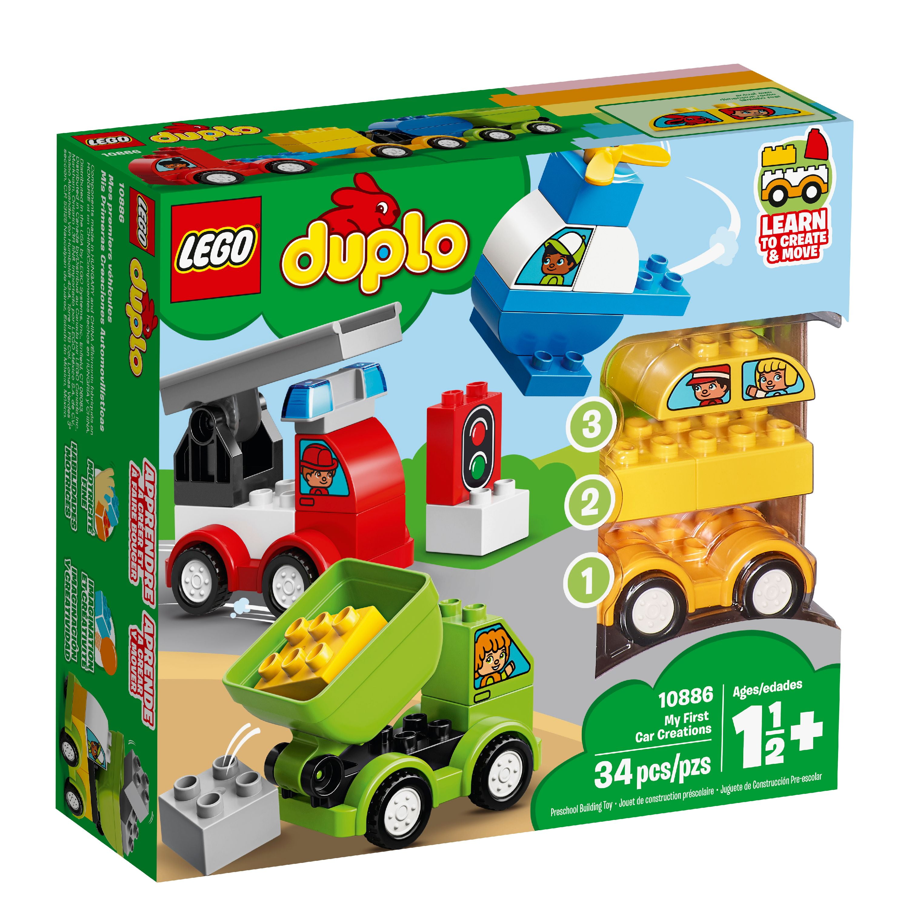 Первый конструктор в 1 год. Duplo 10886 Мои первые машинки.