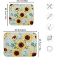 thumbnail image 3 of Sunflowers Pattern Dish Drying Mat, Absorbent Microfiber Pad Protector For Kitchen Counter Top Mat Dish Drainboard 18x24in Home Decor, 3 of 7