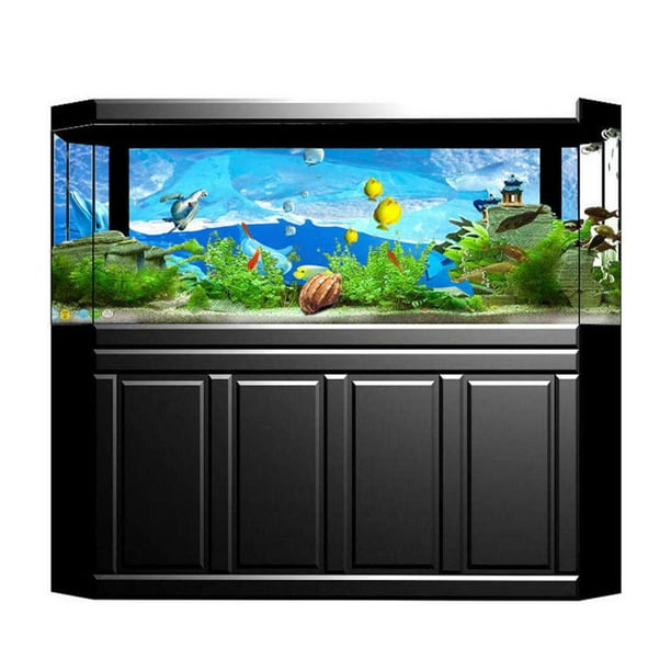 HD Rock Stone Aquarium Background PVC Fish Tank Landscape Poster  Decorations