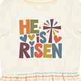 thumbnail image 4 of Inktastic He is Risen Religious Inspirational Girls Toddler Dress, 4 of 5