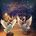 thumbnail image 4 of BNNG Christmas Duck Goose Yard Signs with Stakes Decorations Xmas Outdoor Yard Chicken Signs Lawn Decor Waterproof Christmas Patio Signs Ornaments for Lawn Garden Patio Home Backyard Decor, 4 of 6