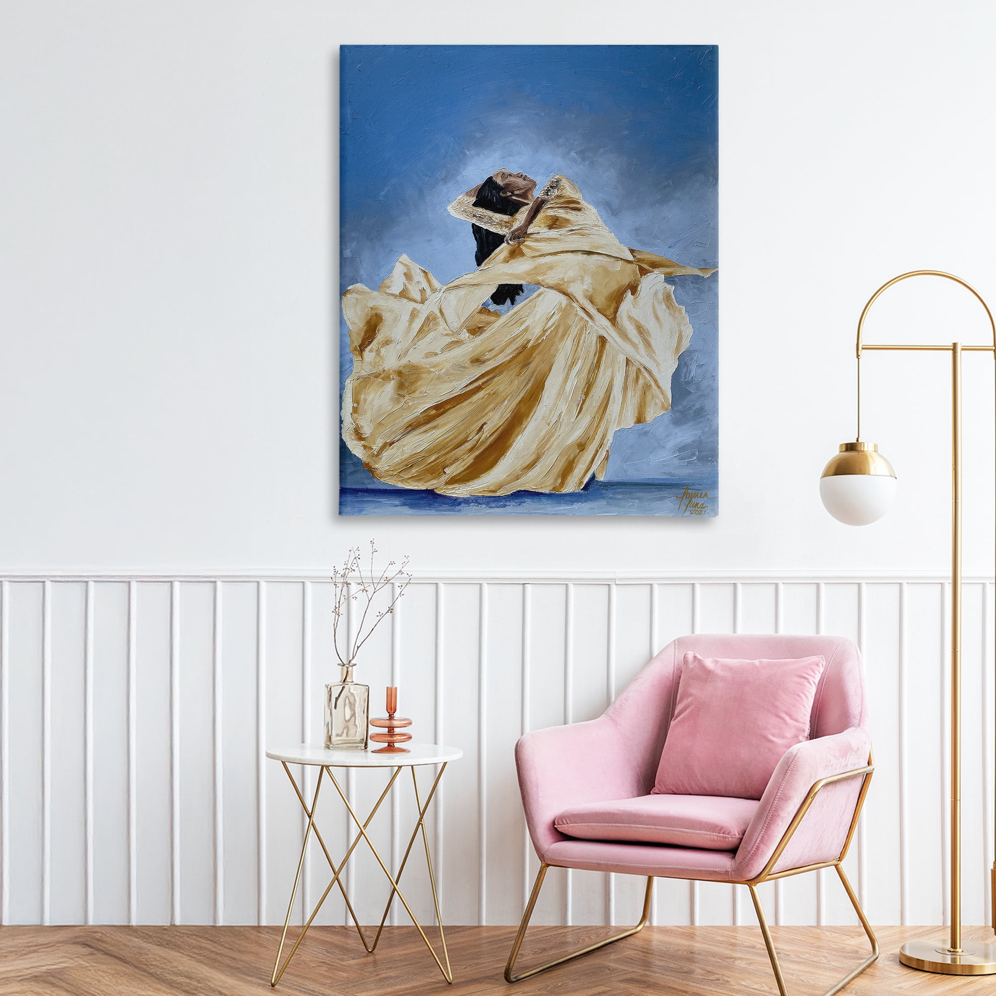 Stupell Industries Expressive Elegant Dancer Canvas Wall Art, design by Lauren Luna