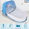 thumbnail image 5 of Mosquitera para bebé, mosquitera sin fondo para cama de bebé de 0 a 5 años, mosquitera portátil plegable para recién nacidos adecuada para familias y viajes 115CM60CM65CM(azul), 5 of 5