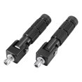 thumbnail image 1 of 1 Par Negro Motocicleta Plegable Pie Clavijas Universal Pie Clavijas, 1 of 1