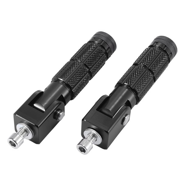 1 Par Negro Motocicleta Plegable Pie Clavijas Universal Pie Clavijas