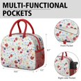 thumbnail image 6 of Womens Pioneer Flower Floral Print Pattern Lunch Box for Work,Insulated Lunch Bag for Women,Loncheras Para Mujer,Leakproof Adult Lunch Bag for Work,Beach,Travel,Picnic,Camping, 6 of 7