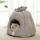 thumbnail image 5 of Cama tipo cueva para gatos, lavable, autocalentable, cálida y acogedora para gatitos pequeños y medianos. Gris, 5 of 9