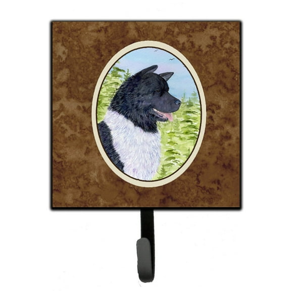 Caroline's Treasures SS8670SH4 Akita Leash or Key Holder, Single Hook, multicolor