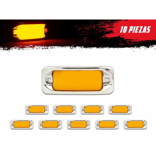 Kit 10 Plafones Laterales Plasma Gel Estrobo Ámbar Tunelight TUNELIGHT-RENOVATIO .
