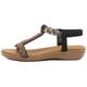 thumbnail image 4 of Sandalias con punta abierta para mujer cómodas sandalias planas elásticas sandalias con punta abierta para mujer, 4 of 9