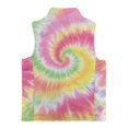 thumbnail image 5 of Xoenoiee Tie Dye Print Girls Lightweight Fleece Vest, Full Zip Sleeveless Outerwear for Fall Winter Spring, Running Hiking Jacket with Pockets, Size 11-12 Years, 5 of 7