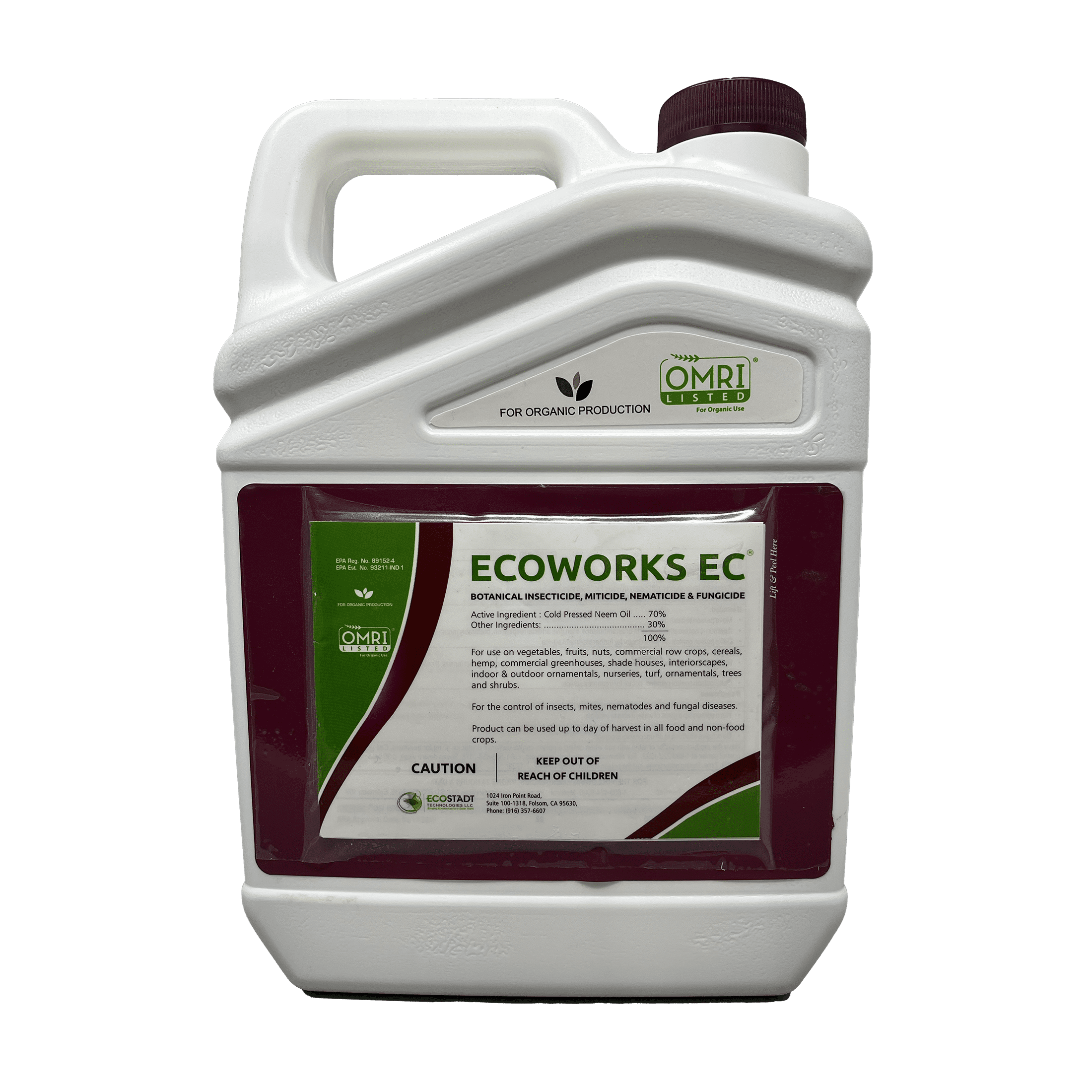Ecoworks EC - Broad-Spectrum Biological Pesticide - 128 fl oz Bottle by EcoStadt Technologies