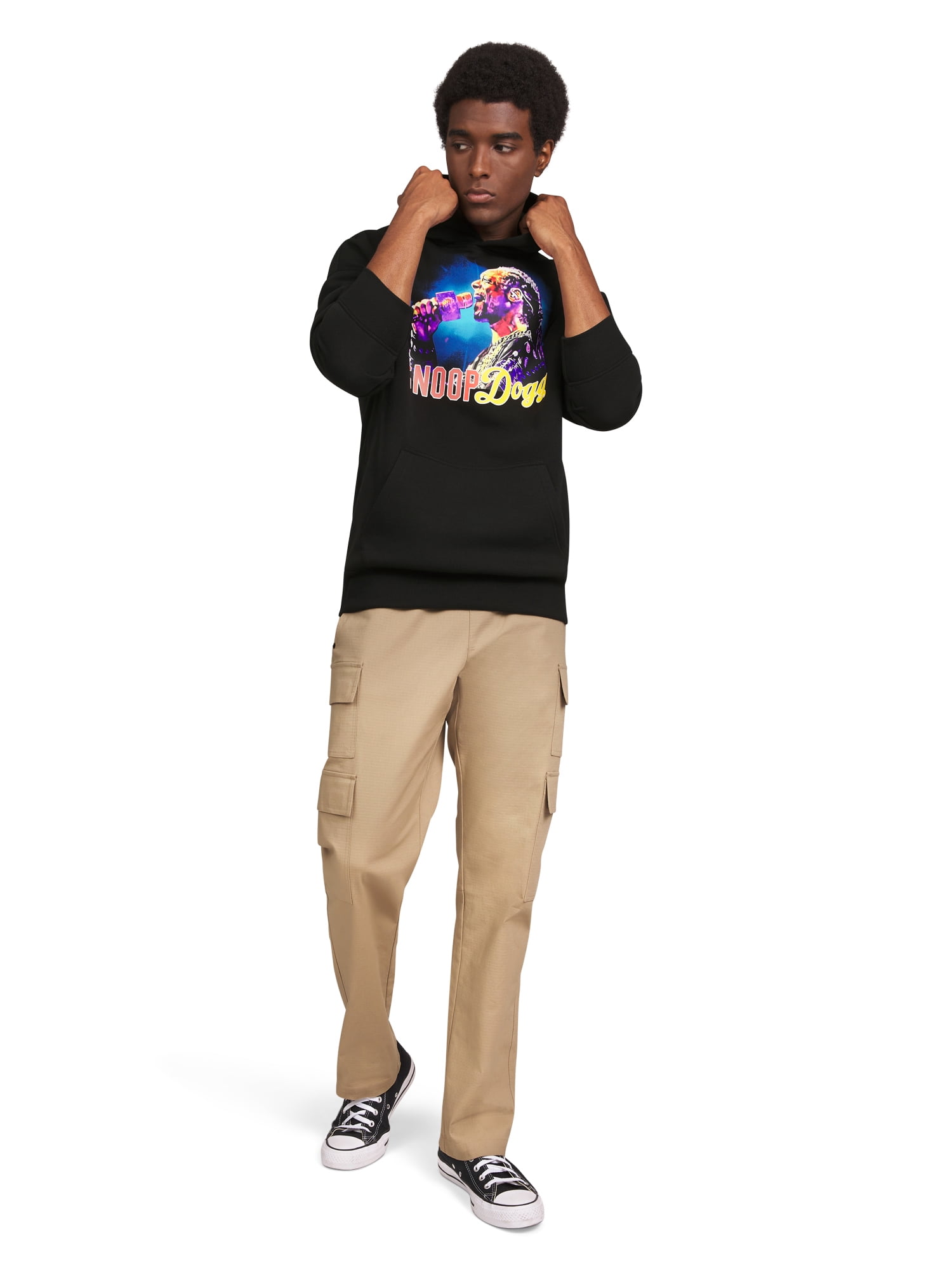 Dogg Supply by Snoop Dogg Men's and Women's Pull-On Ripstop Cargo Pants with Pockets, Sizes XS-3XL