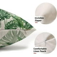 thumbnail image 2 of Tropical Green Leaf Rectangular Pillow Covers 12X20 in Botanical Banana Monstera Plant Palm Tree Couch Pillow Cases Set of 2 Summer Throw Pillows Home Decor for Room Bedroom Bed Cushion Outdoor, 2 of 5