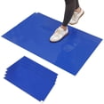 thumbnail image 1 of 5 Piece 24x36 Inch Blue Adhesive Sticky Mat 150 Sheets Dust Dirt Remover Laboratory Construction Pad, 1 of 8