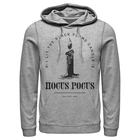 Men's Hocus Pocus I Lit Flame Candle Pull Over Hoodie Athletic Heather 3X Large