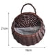 thumbnail image 4 of Maceta de mimbre para colgar en la pared, decoración de cesta de mimbre tejida marrón oscuro Sywqhk Libre de BPA, 4 of 5
