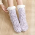thumbnail image 5 of Kaemgyyd Womens per Fuzzy Socks Fleece Lined Winter Warm Thick Socks Thermal Cozy Plush Non Soft Socks, 5 of 5