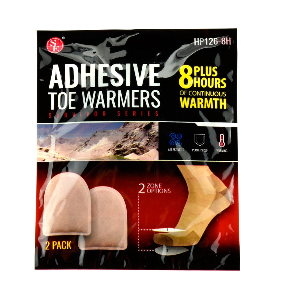 8 Pairs Adhesive Back Toe Foot Warmers 8 Hour Pure Heat Air Activated Exp 11 18 by SONA ENTERPRISES