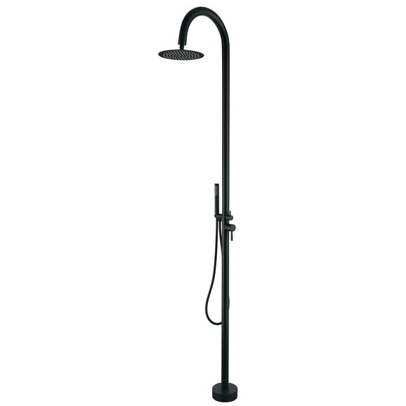 87.8” H Free Standing Outdoor Shower, Stainless Steel Shower Kit