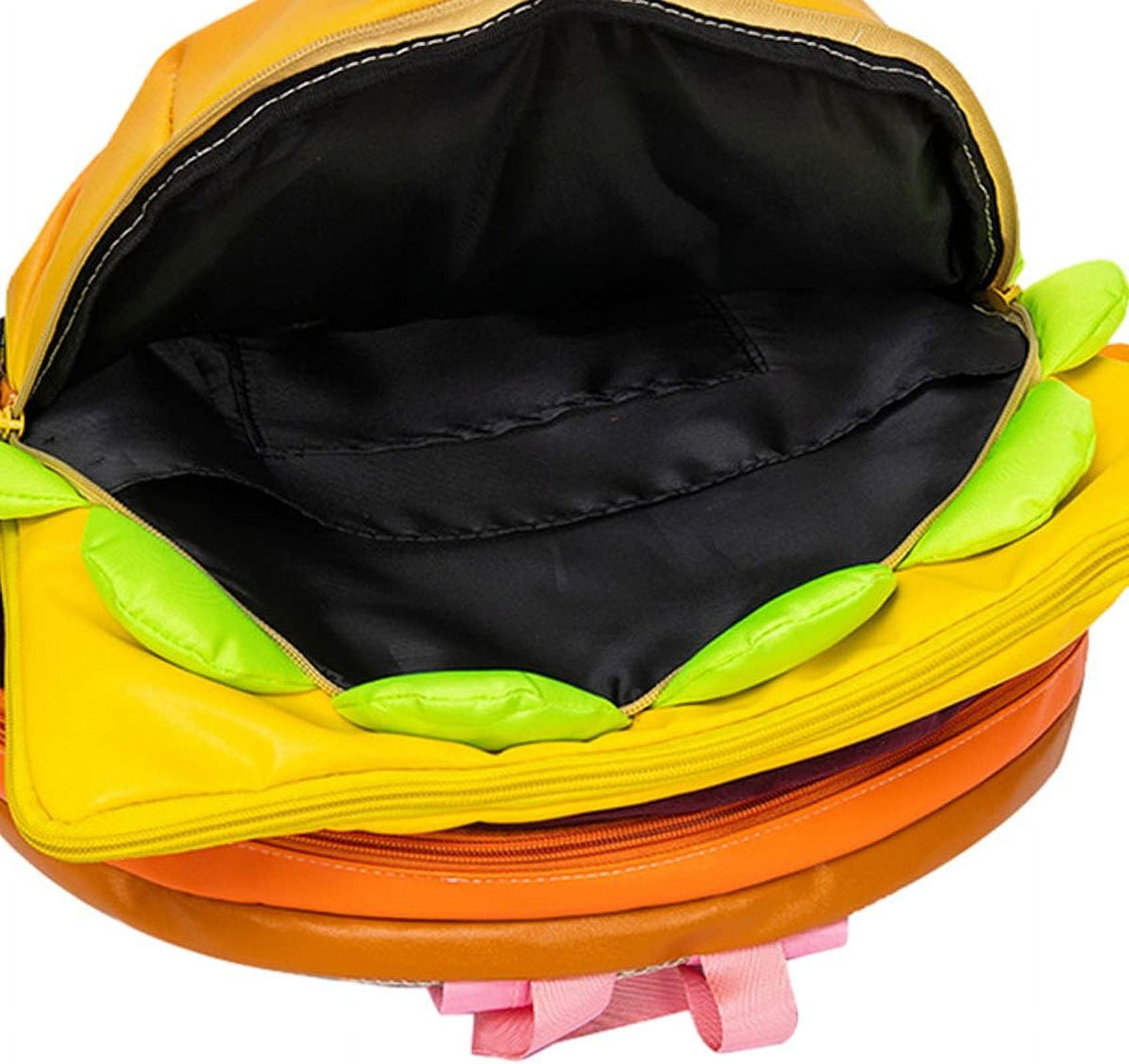 KOFPA Cheeseburger Backpack Multi Compartment Universe Funny Hamburger Backpack Multi Compartment Burger Backpack Daypack Walmart Business Supplies