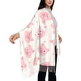 thumbnail image 4 of Fotbe Cartoon Pig Print Womens Fall Winter Scarf Tassel Soft Warm Blanket Scarves Womens Shawl Wraps, 4 of 8
