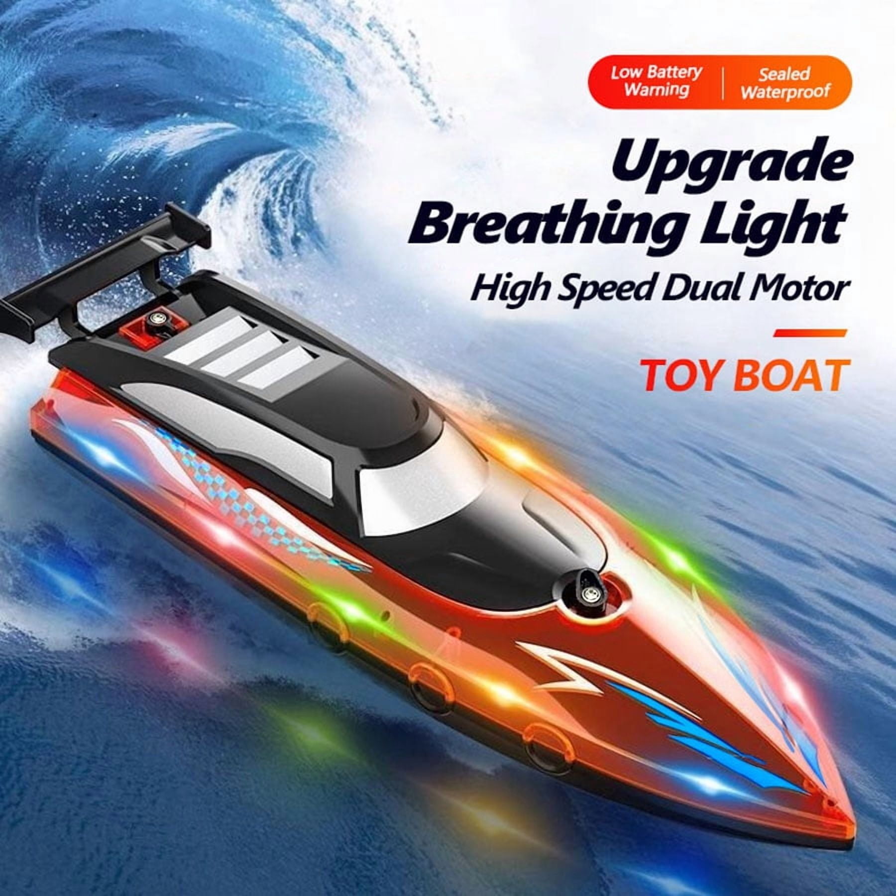 RC Boat with Motor, Funtogether Toys, A3503 Brushless RC Boat, High-Speed 10km/h, 20min Battery