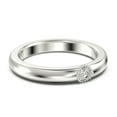thumbnail image 3 of 0.17ct Vertex Diamond Moissanite Ring 10k White Gold Wedding Band, 3 of 4