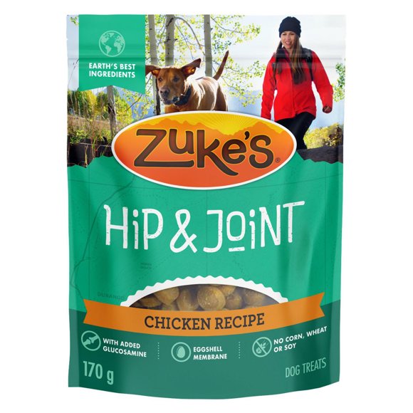 Zuke's Hip and Joint Support Chicken Recipe, Soft Dog Treats 170 g