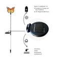 thumbnail image 4 of GLUAAE Garden Solar Lights Outdoor,Multi-Color Changing Solar Powered LED Garden Lights,Fiber Optic Butterfly Decorative Lights,Outdoor Decor,Yard Art,Garden Decorations, 4 of 8