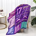 thumbnail image 2 of 17th Birthday Gifts for Girls - 17 Year Old Girl Gift Ideas - 17th Birthday Decorations for Girls - Happy Birthday Gifts for 17 Year Old Girl - 17 Birthday Throw Blanket 60 x 50 Inch, 2 of 6