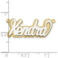 thumbnail image 3 of 14k 3D Two-tone Polished Name Plate 3-D Laser-cut Material Captivating Unique Chic Inspired by artistry and crafted with passion, 3 of 4