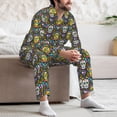 thumbnail image 7 of Kdxio Sugar Skulls Men’s Pajama Set Pajamas For Men 2 Piece PJ Set with Men Pajama Pants and Long Sleeve T-Shirt Lounge Set-Large, 7 of 7