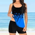 thumbnail image 2 of Tankini Swimsuits for Women Large Bikini Set Digital Print Suspender Beach Split Bathing Suits, 2 of 5