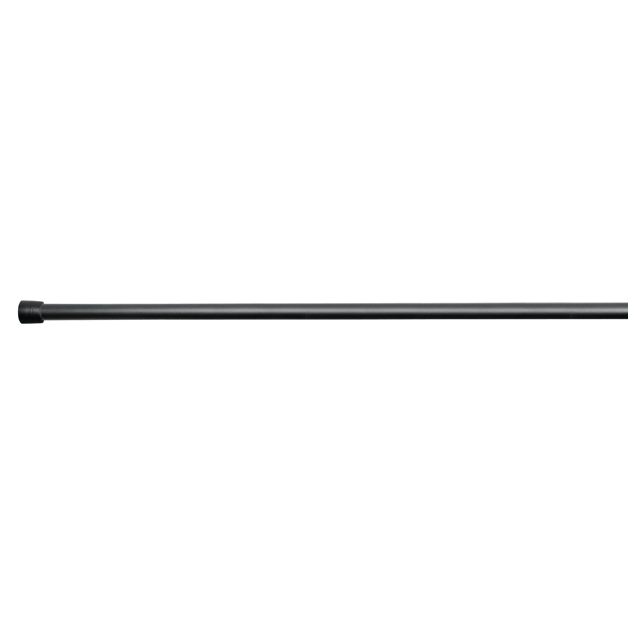 iDesign 1.8" Adjustable Shower Curtain Tension Rod, Black