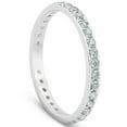 thumbnail image 2 of Pompeii 1/2ct Diamond Wedding Ring Womens Eternity Band 10k White Gold (I/J,I2-I3), 2 of 5