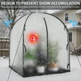 thumbnail image 3 of MOPHOTO Portable Greenhouse for Outdoors Green House Tent with Durable Bubble Film Cover Zippered Door,Walk-in Mini Green House with Removable Mat for Indoor Outside Protecting Plant(47x47x71Inch), 3 of 8