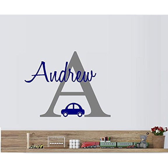 Car (CUSTOM NAME) Monogram ~ Wall  13" x 22"
