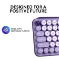 thumbnail image 5 of Teclado mecánico inalámbrico Logitech POP Keys con teclas emoji personalizables, diseño compacto y resistente, conectividad Bluetooth o USB, compatible con varios dispositivos y sistemas operativos -, 5 of 5