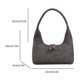 thumbnail image 5 of Bolso de mano para mujer Fashionalbe PU Diseñador de lujo para viajes de oficina (negro), 5 of 8