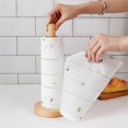 thumbnail image 6 of Ywuzuh Wooden Paper Towel Holder Countertop,Towels Roll Stand Organizer Simply Standing Countertop Wooden Paper Fits Standard Roll Holder for Cabinet, 6 of 8