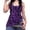 Dark Purple, variant on Striped Tank Top Y2k 2000s Leopard Emo Grunge Mcbling Spaghetti Strap Tops, Casual Dailywear