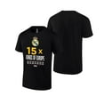 thumbnail image 2 of Icon Sports Real Madrid CF Official Licensed Unisex Adult Cotton T-Shirt - 15x Kings of Europe, Medium, 2 of 5